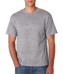 Hanes ComfortBlend Tag Free Crewneck Cotton T Shirt with Double