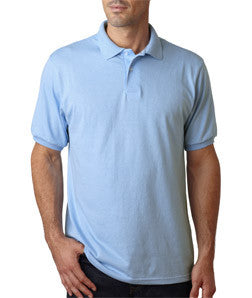 054X Hanes Adult ComfortBlend EcoSmart® Jersey Polo Light Blue