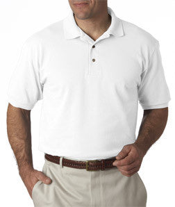 055X Hanes Adult ComfortSoft® Piqué Polo White