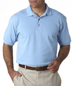 055X Hanes Adult ComfortSoft® Piqué Polo Light Blue