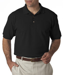 055X Hanes Adult ComfortSoft® Piqué Polo Black