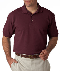 055X Hanes Adult ComfortSoft® Piqué Polo Maroon