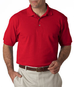 055X Hanes Adult ComfortSoft® Piqué Polo Deep Red