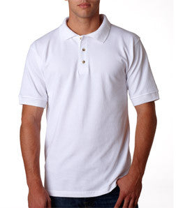 1000 Bayside Adult Cotton Piqué Polo White