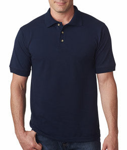 1000 Bayside Adult Cotton Piqué Polo Navy
