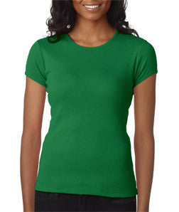 1001 Bella+Canvas Ladies' Baby Rib Short-Sleeve Crew Neck Tee Kelly