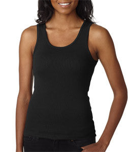 1080 Bella+Canvas Ladies' Baby Rib Tank Top Black