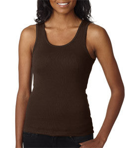 1080 Bella+Canvas Ladies' Baby Rib Tank Top Chocolate