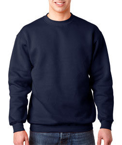 1102 Bayside Adult Blended Crew Neck Fleece Navy