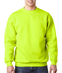 1102 Bayside Adult Blended Crew Neck Fleece Lime Green