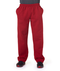12300 Gildan Adult Gildan DryBlendOpen-Bottom Sweatpants Red