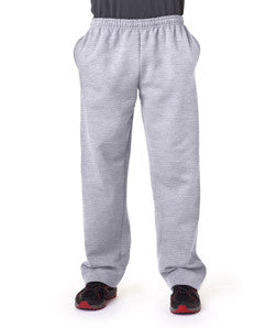 12300 Gildan Adult Gildan DryBlendOpen-Bottom Sweatpants Ash (50/50)