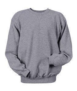 1253 Badger Adult Blend Crewneck Sweatshirt Grey Heather (50/50)