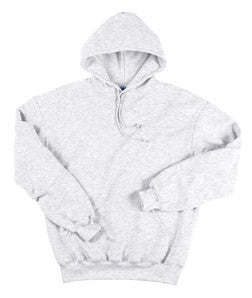 1254 Badger Adult Blended Hooded Sweatshirt Ash Light