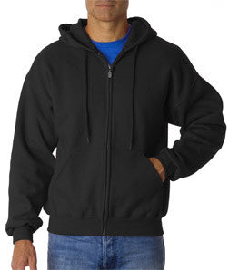 12600 Gildan Adult Gildan DryBlendFull-Zip Hooded Sweatshirt Black