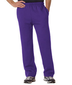 1277 Badger Adult Blended Open-Bottom Fleece Pants Purple