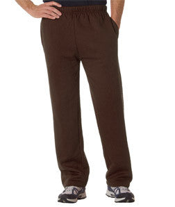 1277 Badger Adult Blended Open-Bottom Fleece Pants Dark Brown