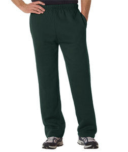 1277 Badger Adult Blended Open-Bottom Fleece Pants Forest Green