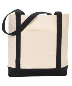 127 Gemline Ensign's Boat Tote Natural/ Black