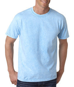 1300 tie dye Adult Vintage-Washed Heavy Cotton Tee Baby Blue