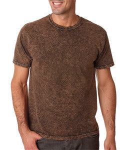 1300 tie dye Adult Vintage-Washed Heavy Cotton Tee Brown