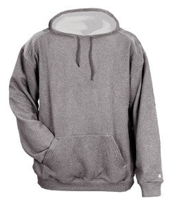 1450 Badger Adult Pro Heather Fleece Hooded Sweatshirt Steel