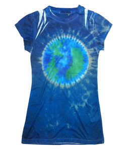 1455 tie dye Juniors' Sublimation-Dyed Poly Tee Blue Moon 697
