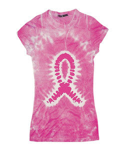1455 tie dye Juniors' Sublimation-Dyed Poly Tee Proud Pink 631