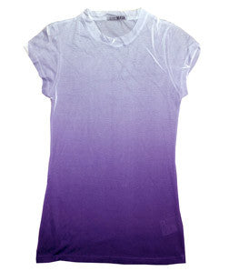 1455 tie dye Juniors' Sublimation-Dyed Poly Tee Purple Fade 624
