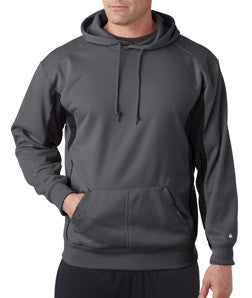 1465 Badger Drive Poly Performance Fleece Hood Graphite/ Black