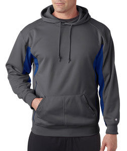 1465 Badger Drive Poly Performance Fleece Hood Graphite/ Royal