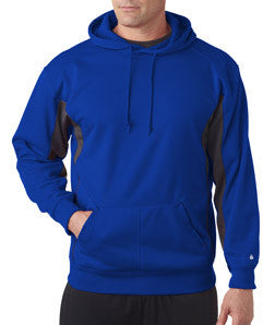 1465 Badger Drive Poly Performance Fleece Hood Royal/ Graphite