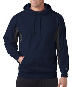 1465 Badger Drive Poly Performance Fleece Hood Navy/ Graphite