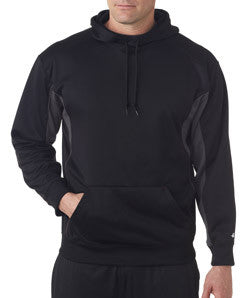 1465 Badger Drive Poly Performance Fleece Hood Black/ Graphite