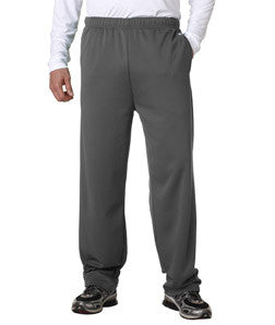 1478 Badger Adult Performance Open-Bottom Poly Fleece Pants Graphite