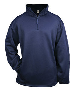 1480 Badger 1/4 Zip Poly Fleece Pullover Navy