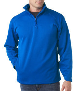 1480 Badger 1/4 Zip Poly Fleece Pullover Royal