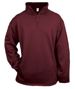 1480 Badger 1/4 Zip Poly Fleece Pullover Maroon