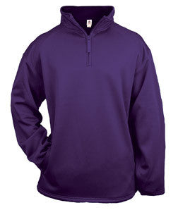 1480 Badger 1/4 Zip Poly Fleece Pullover Purple