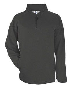1483 Badger Adult Pro Heathered Fleece 1/4 Zip Sweatshirt Carbon