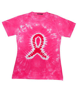 1555 tie dye Sublimated Polyester Ladies' Tee Proud Pink 631
