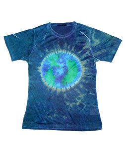 1555 tie dye Sublimated Polyester Ladies' Tee Blue Moon 697