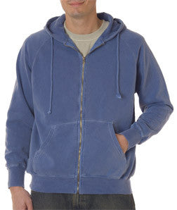 1563 Chouinard Adult Full-Zip Hooded Sweatshirt Blue Jean Pgmdye