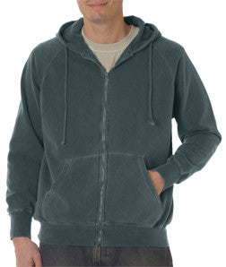 1563 Chouinard Adult Full-Zip Hooded Sweatshirt Blue Spruce Pgmdye