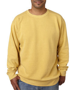 1566 Chouinard Adult Crew-Neck Blended Sweatshirt Mustard Pgmdye
