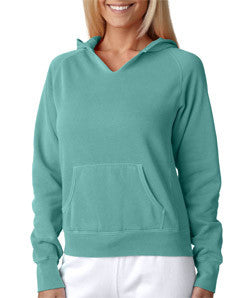 1595 Chouinard Ladies' Hooded Sweatshirt Seafoam Pgmdye