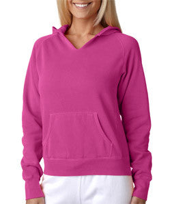 1595 Chouinard Ladies' Hooded Sweatshirt Raspberry Dirdye
