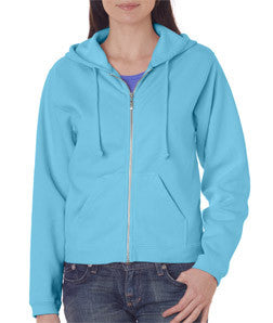 1598 Chouinard Ladies Full-Zip Hooded Sweatshirt Lagoon Dirdye