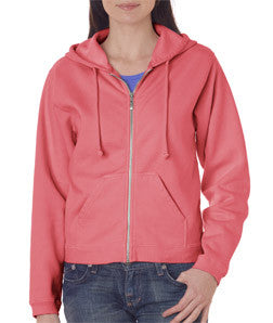 1598 Chouinard Ladies Full-Zip Hooded Sweatshirt Watermelon Pgmdye