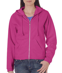 1598 Chouinard Ladies Full-Zip Hooded Sweatshirt Raspberry Dirdye